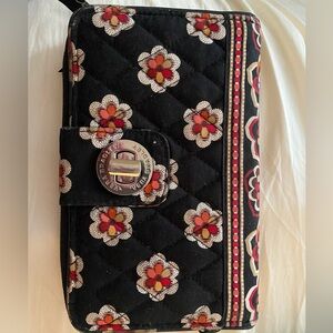 Vera Bradley Black Floral Women's Bag